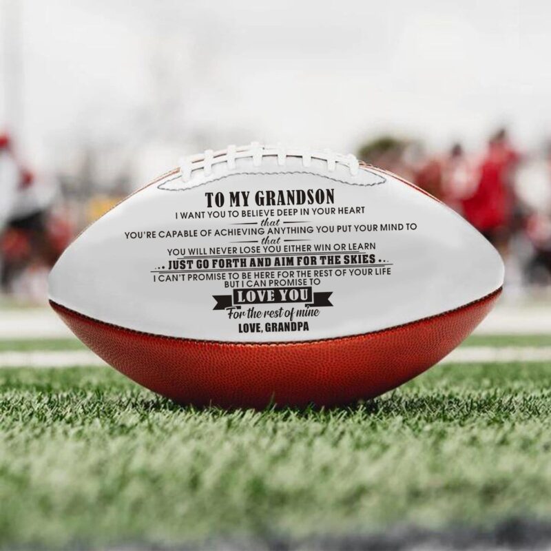 american football grandpa to grandson i can promise to love you engraved american football giveme gifts 16757172666429