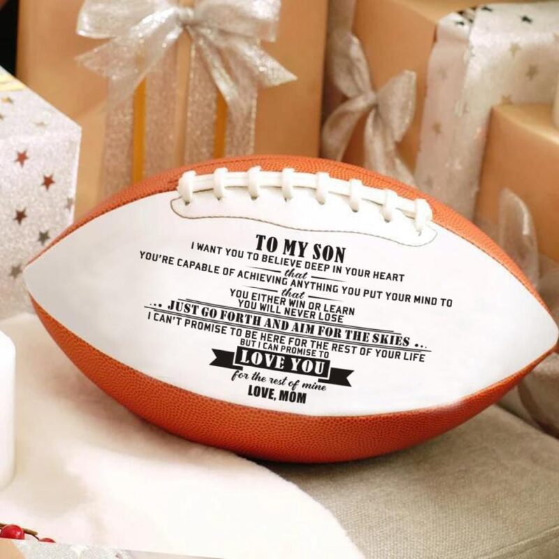 american football mom to son i can promise to love you engraved american football giveme gifts 16756149846077