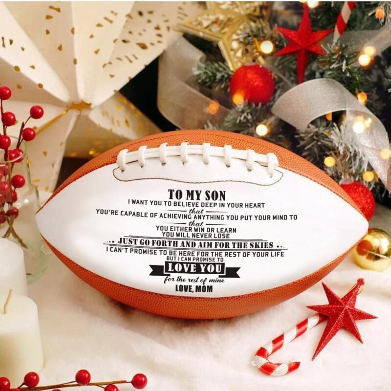 american football mom to son i can promise to love you engraved american football giveme gifts 16756149878845