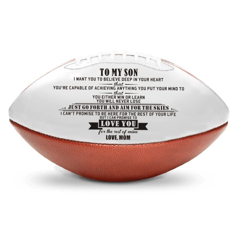 american football mom to son i can promise to love you engraved american football giveme gifts 16756150009917