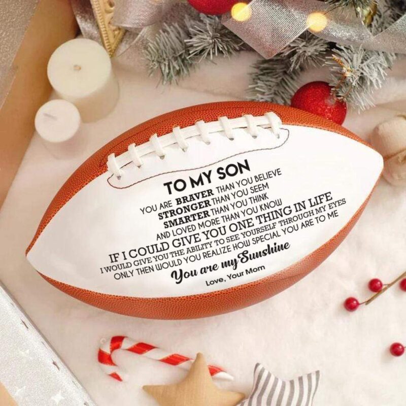 american football mom to son you are my sunshine engraved american football giveme gifts 16757151629373