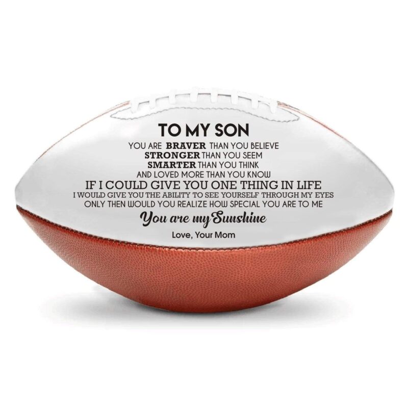 american football mom to son you are my sunshine engraved american football giveme gifts 16757151694909