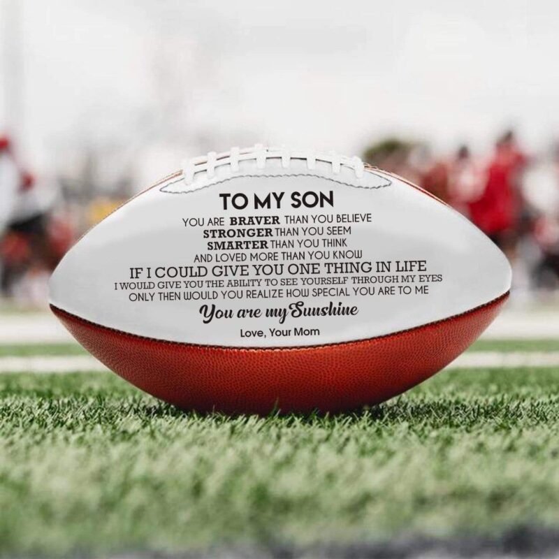 american football mom to son you are my sunshine engraved american football giveme gifts 16757151727677