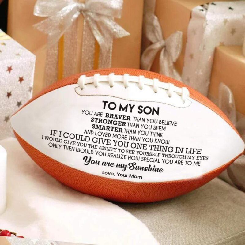 american football mom to son you are my sunshine engraved american football giveme gifts 16757151760445
