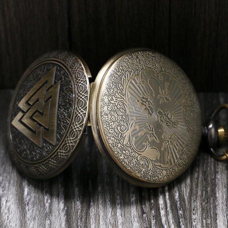 antique pocket watches valknut norse mythology antique pocket watch giveme gifts 14016372080701