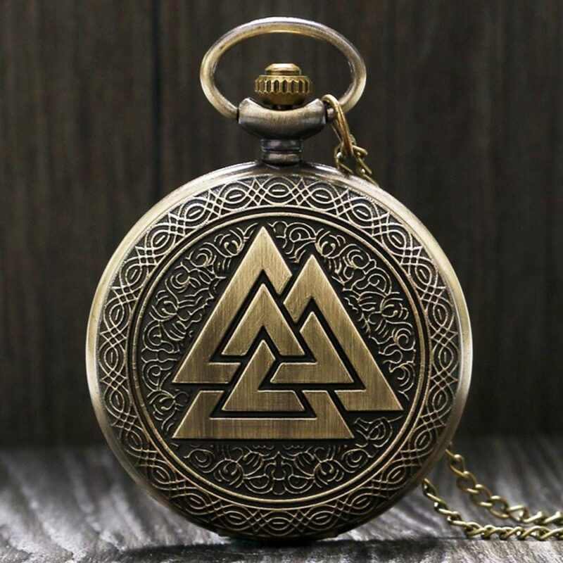 antique pocket watches valknut norse mythology antique pocket watch giveme gifts 14016372179005