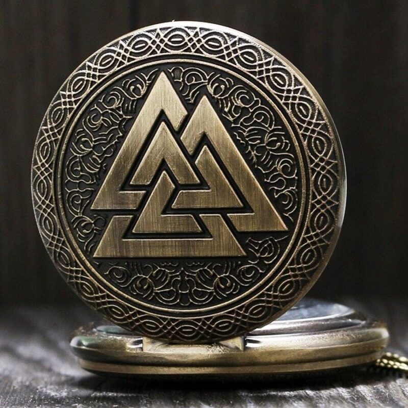 antique pocket watches valknut norse mythology antique pocket watch giveme gifts 14016372277309