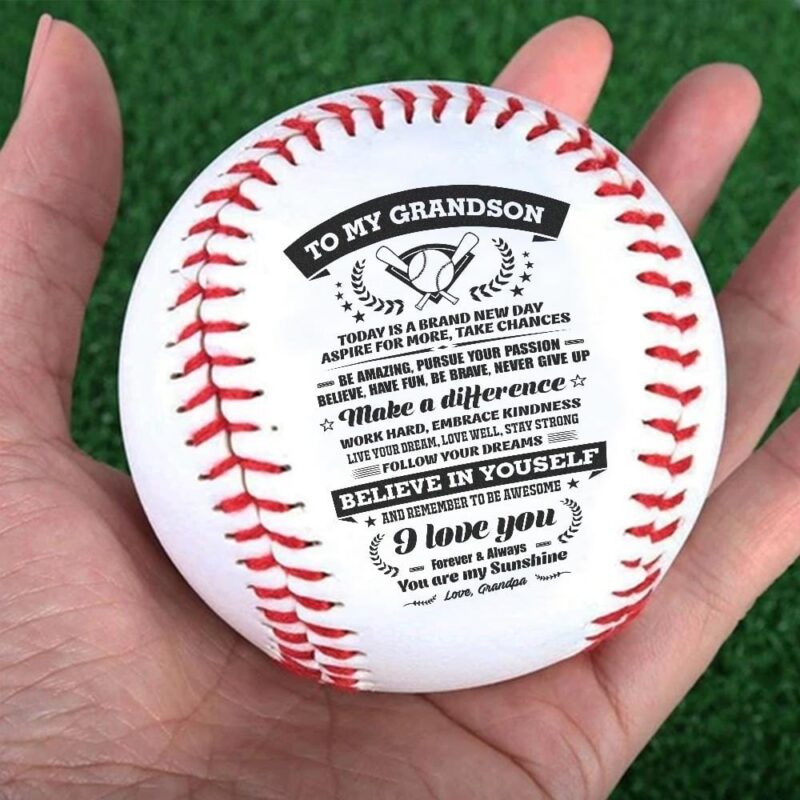 baseball grandpa to grandson you are my sunshine personalized baseball giveme gifts 12792842747965