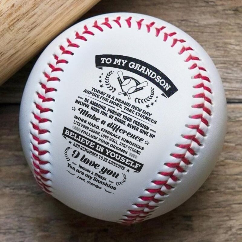 baseball grandpa to grandson you are my sunshine personalized baseball giveme gifts 12792842846269