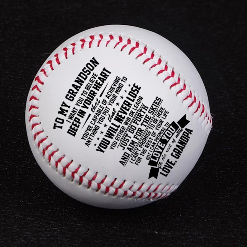 baseball grandpa to grandson you will never lose personalized baseball giveme gifts 12355219718205