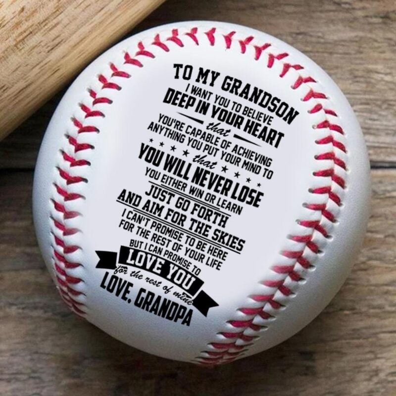 baseball grandpa to grandson you will never lose personalized baseball giveme gifts 12355219750973
