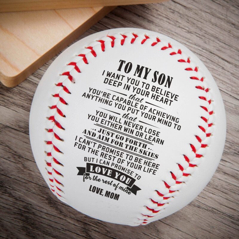 baseball mom to son believe deep in your heart personalized baseball giveme gifts 12002209431613