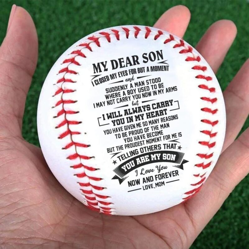 baseball mom to son i love you now and forever personalized baseball giveme gifts 12791153688637