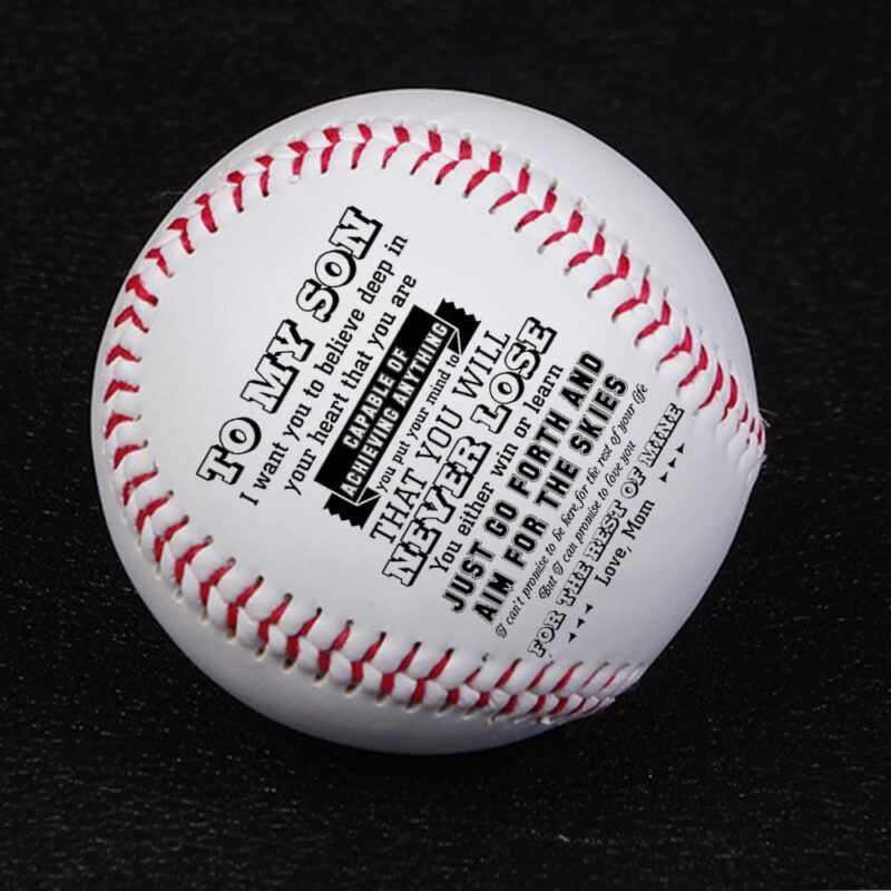 baseball mom to son you will never lose personalized baseball giveme gifts 12498500485181