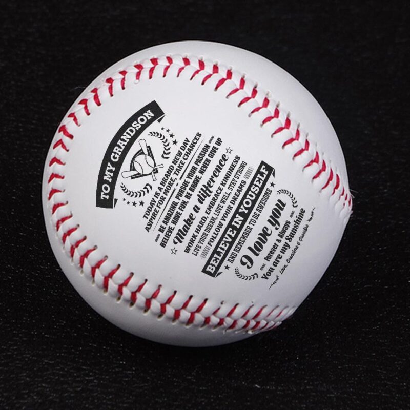 baseball to my grandson you are my sunshine personalized baseball giveme gifts 12792844222525