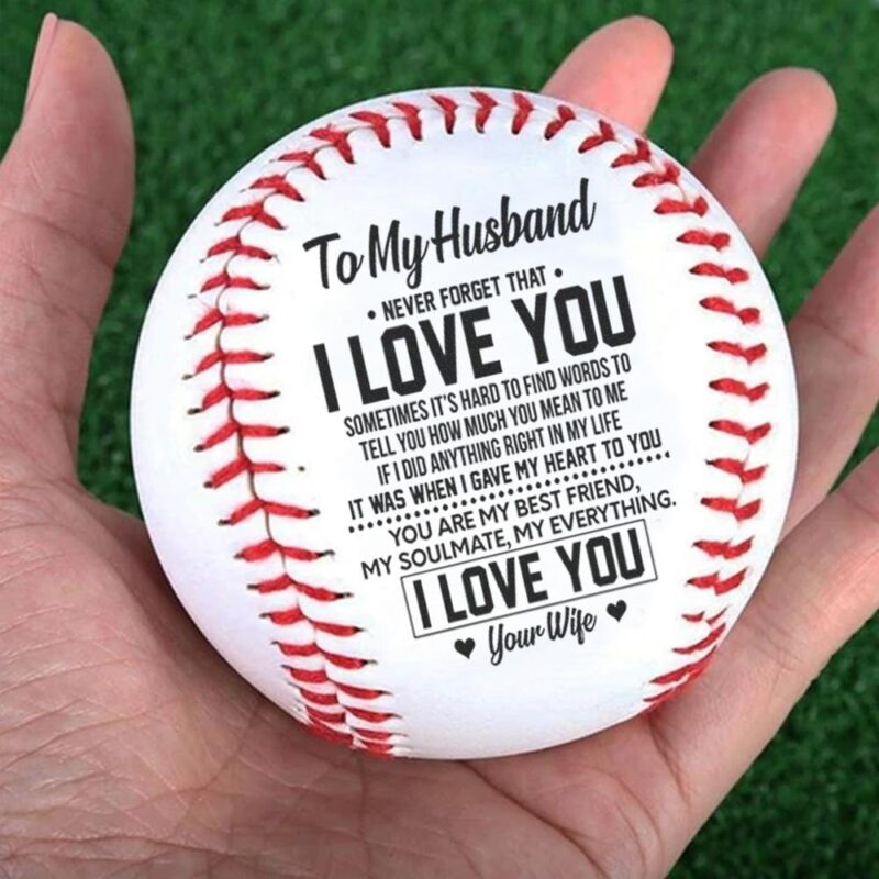 baseball to my husband you are my everything personalized baseball giveme gifts 12791191535677