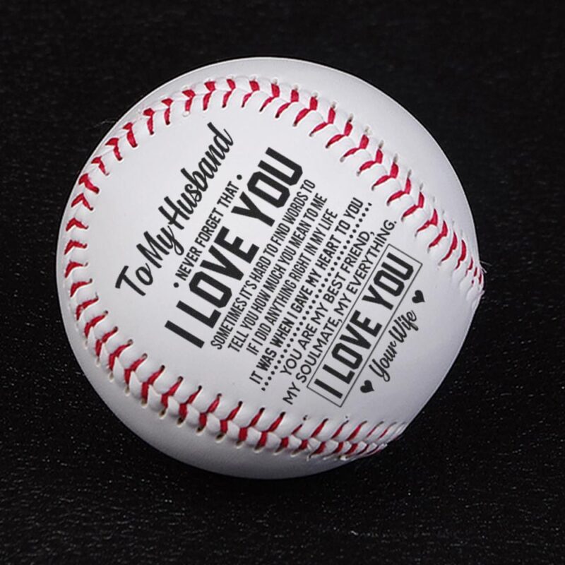 baseball to my husband you are my everything personalized baseball giveme gifts 12791191568445