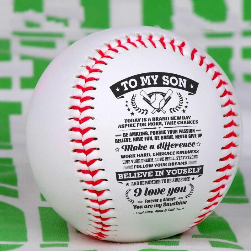 baseball to my son you are my sunshine personalized baseball giveme gifts 31079147962429