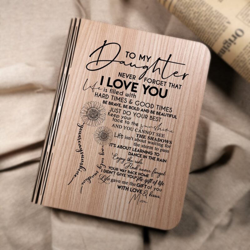 book lamp mom to daughter never forget that i love you led folding book light giveme gifts 13663694225469 scaled