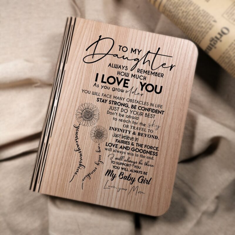 book lamp mom to daughter you will always be my baby girl led folding book light giveme gifts 13663704973373 scaled
