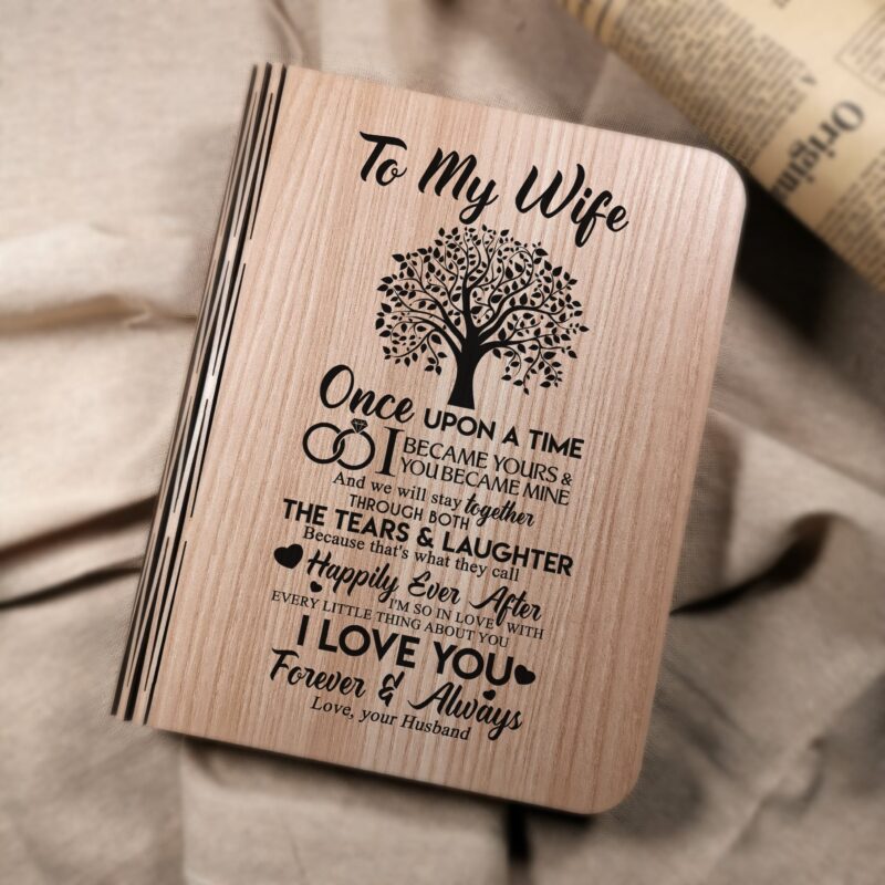 book lamp to my wife i love you forever and always led folding book light giveme gifts 13655547838525 scaled