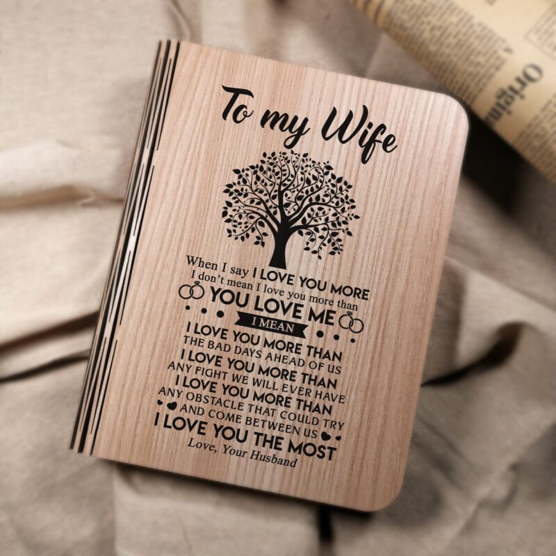 book lamp to my wife i love you more led folding book light giveme gifts 13655575396413 scaled