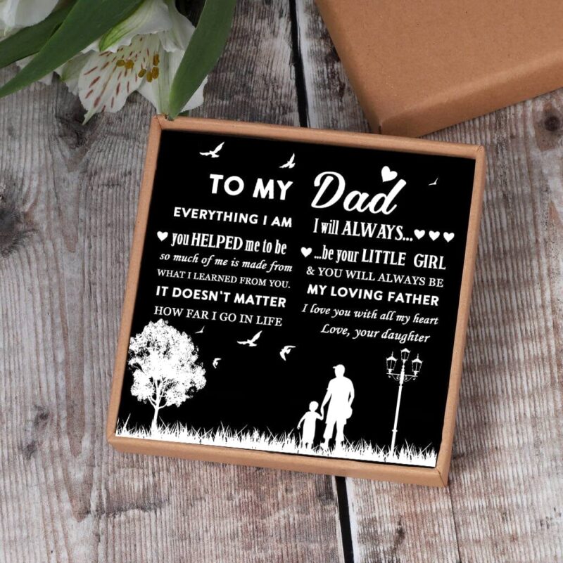 bracelets for dad daughter to dad i will always be your little girl black beaded bracelets for men giveme gifts 29485426016317