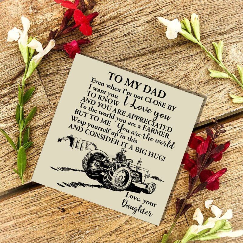 bracelets for dad daughter to dad the world s best farmer customized name bracelet giveme gifts 29735781400637