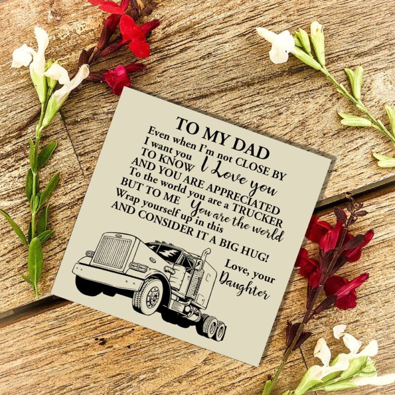 bracelets for dad daughter to dad the world s best trucker customized name bracelet giveme gifts 29735932231741