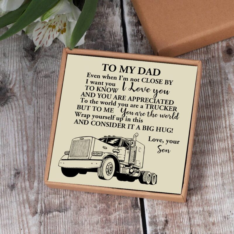 bracelets for dad son to dad you are the world s best trucker bangle weave roman numeral bracelets giveme gifts 29149755146301