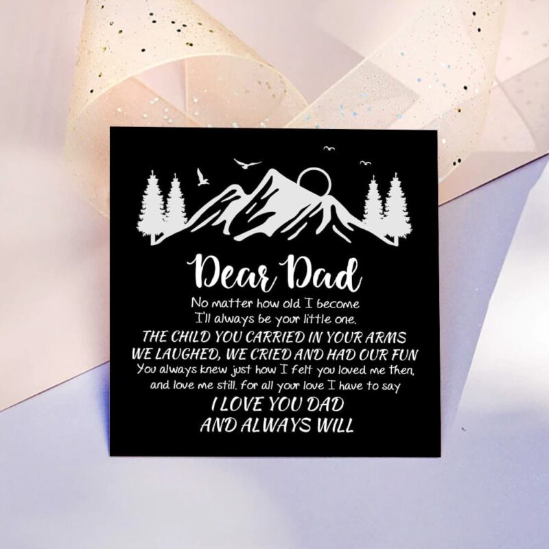 bracelets for dad to my dad i love you and always will personalized name bracelet giveme gifts 31183907618877