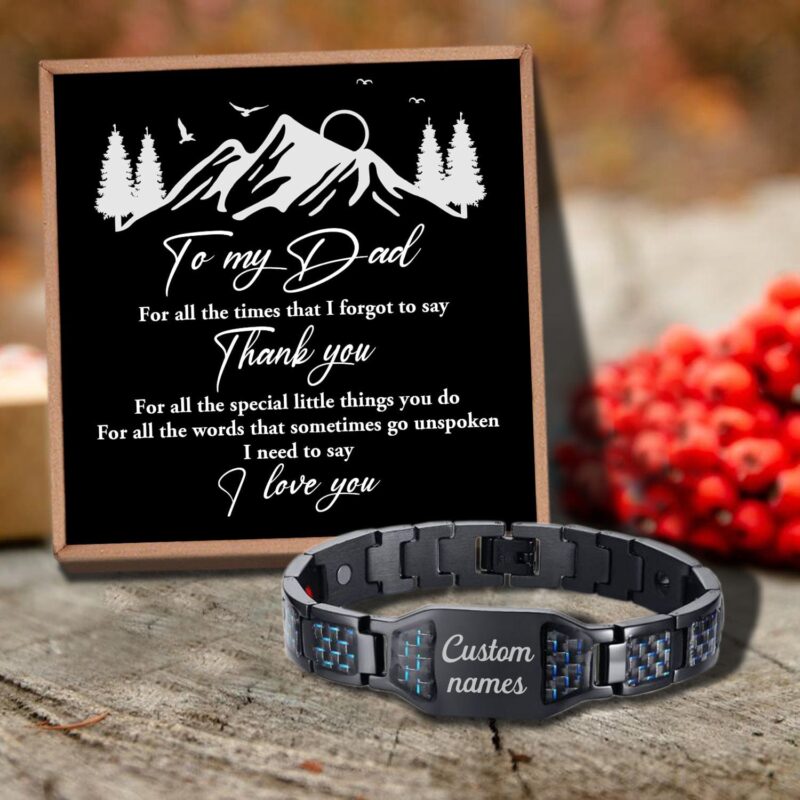 bracelets for dad to my dad i love you customized name bracelet giveme gifts 29735237124157