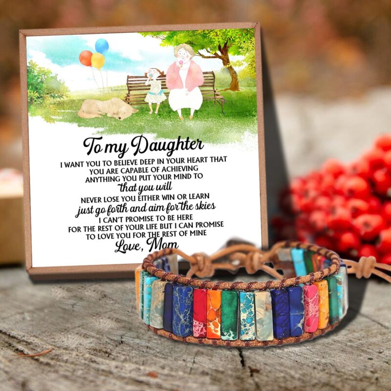 bracelets for daughter mom to daughter i can promise to love you gemstones chakra bracelet giveme gifts 30754097233981
