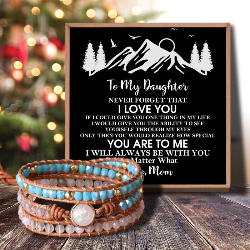 bracelets for daughter mom to daughter i love you crystal beaded bracelet giveme gifts 31081163161661