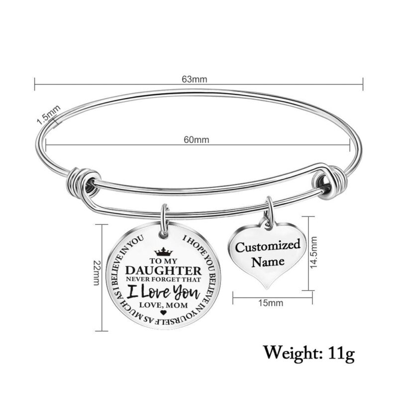 bracelets for daughter mom to daughter i love you customized name bracelet giveme gifts 27998857232445