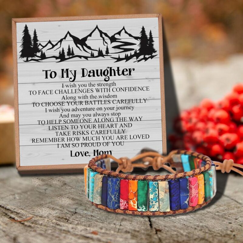 bracelets for daughter mom to daughter listen to your heart gemstones chakra bracelet giveme gifts 31050247766077