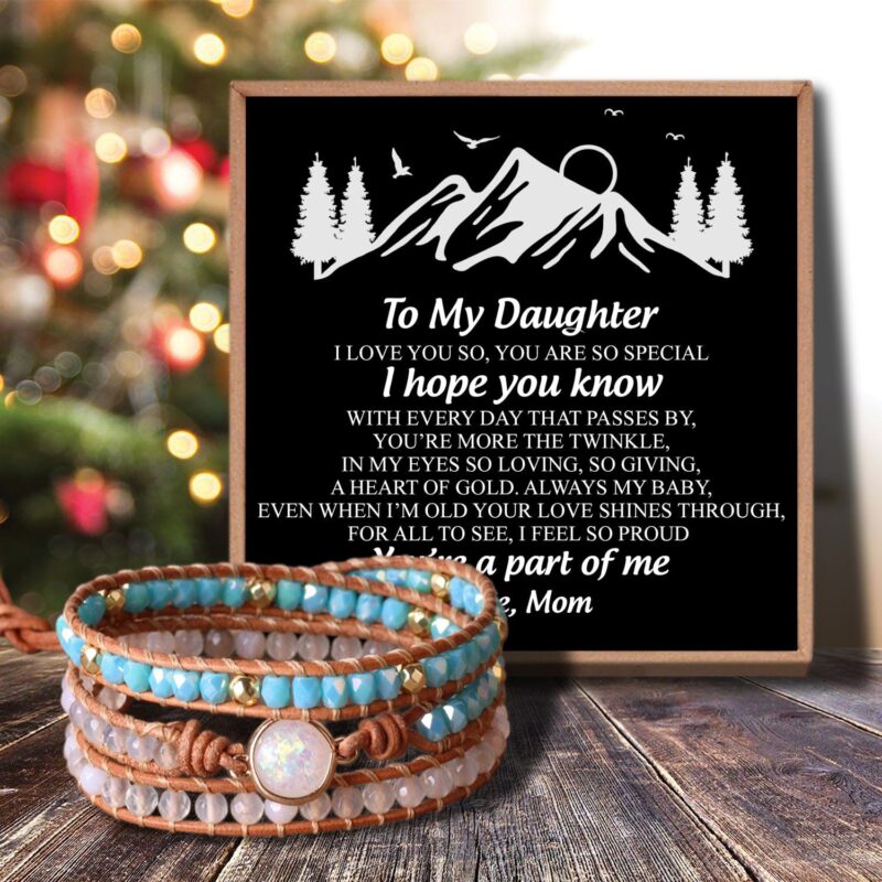 bracelets for daughter mom to daughter you are a part of me crystal beaded bracelet giveme gifts 31072811450429