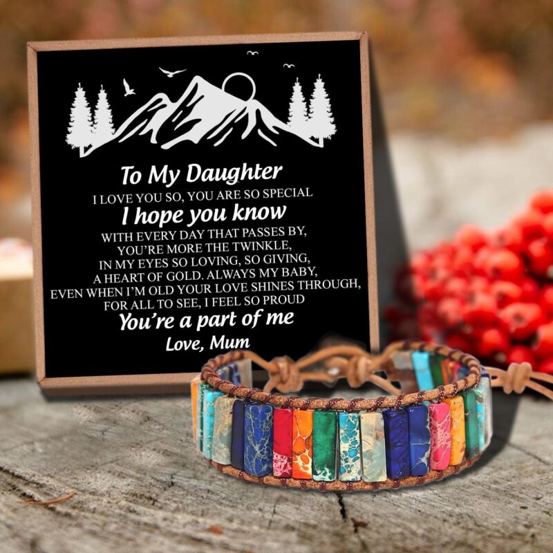 bracelets for daughter mum to daughter you are a part of me gemstones chakra bracelet giveme gifts 30746229243965