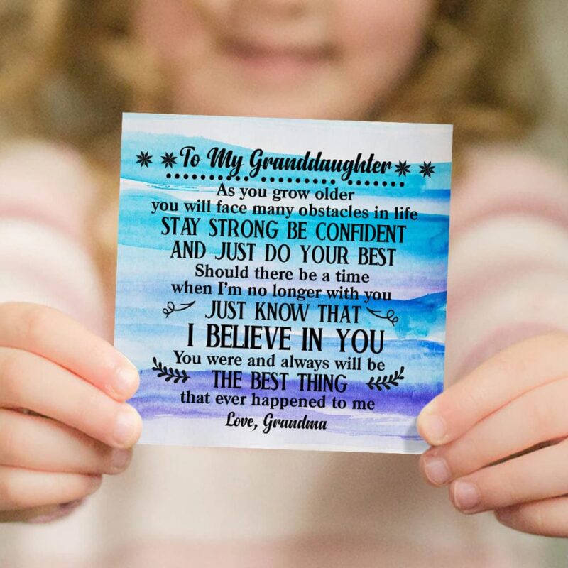 bracelets for granddaughter grandma to granddaughter i believe in you crystal beaded bracelet giveme gifts 30024868757565