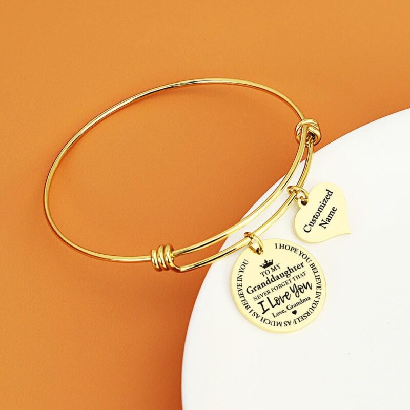 bracelets for granddaughter grandma to granddaughter i love you customized name bracelet giveme gifts 28000082722877