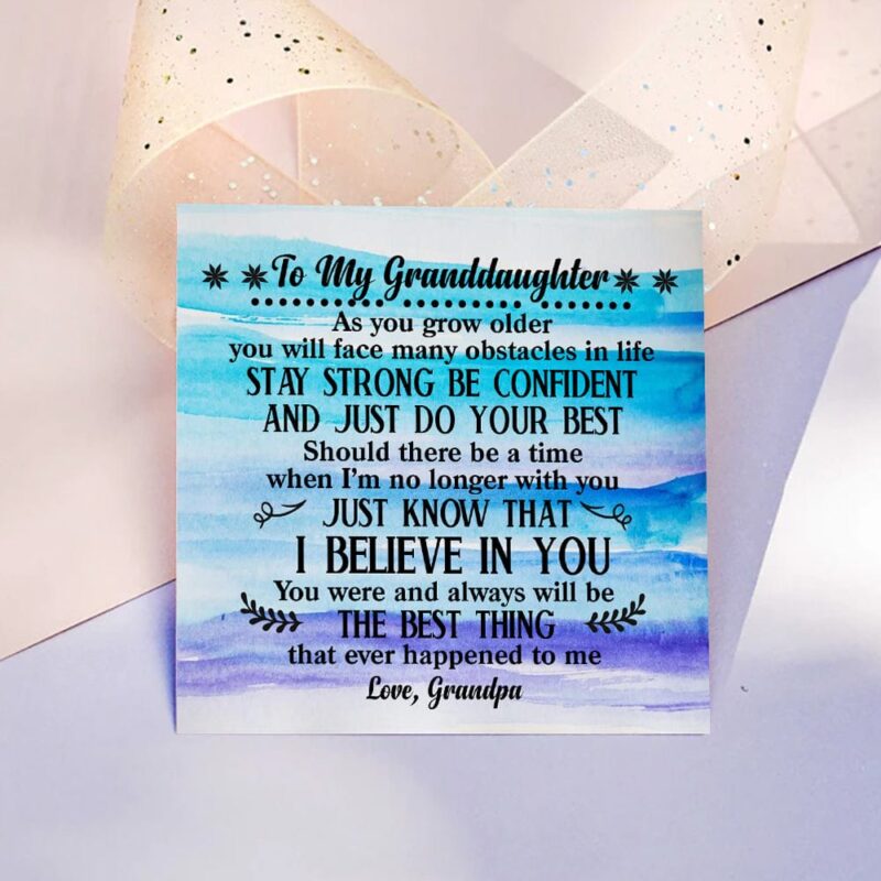 bracelets for granddaughter grandpa to granddaughter i believe in you gemstones chakra bracelet giveme gifts 31064740986941