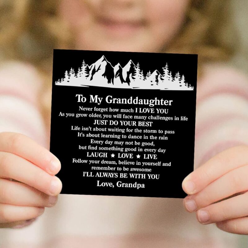 bracelets for granddaughter grandpa to granddaughter i will always be with you crystal beaded bracelet giveme gifts 30077075030077