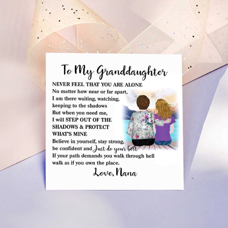 bracelets for granddaughter nana to granddaughter you are not alone gemstones chakra bracelet giveme gifts 31072288309309