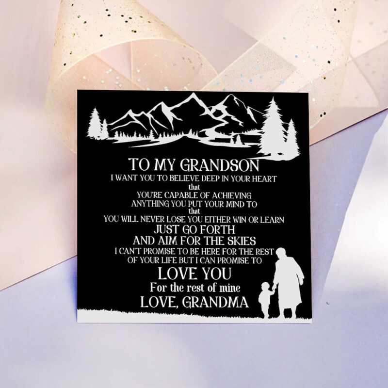 bracelets for grandson grandma to grandson i promise to love you personalized name bracelet giveme gifts 31084915195965