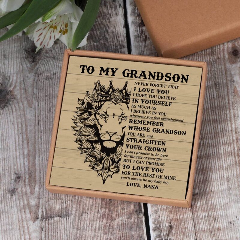 bracelets for grandson nana to grandson believe in yourself black beaded bracelets for men giveme gifts 29387618058301
