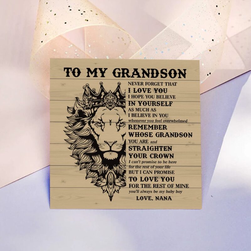 bracelets for grandson nana to grandson believe in yourself personalized name bracelet giveme gifts 31093727428669