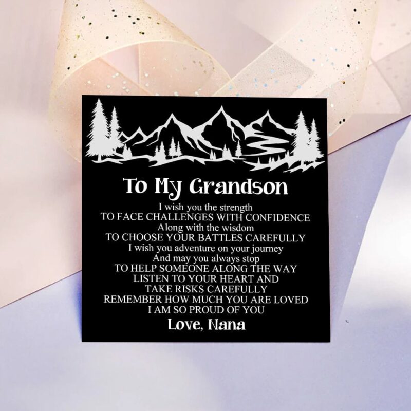 bracelets for grandson nana to grandson i am so proud of you personalized name bracelet giveme gifts 31146190962749