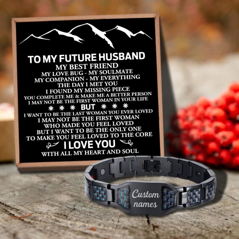 bracelets for husband to my future husband i love you customized name bracelet giveme gifts 29738992959549