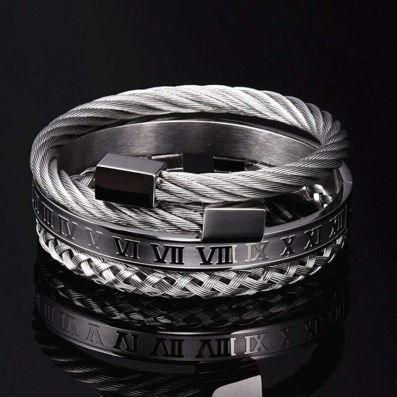 bracelets for husband to my husband i choose you roman numeral bracelet set giveme gifts 28481074298941