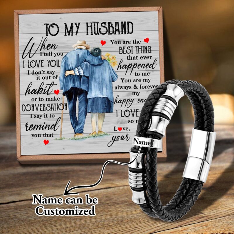 bracelets for husband to my husband you are the best thing personalized name bracelet giveme gifts 31202055028797